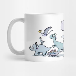 Queerosaurus walk Mug